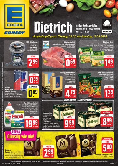Angebote von Supermärkte in Flöha | Edeka flugblatt in EDEKA | 5.5.2024 - 11.5.2024