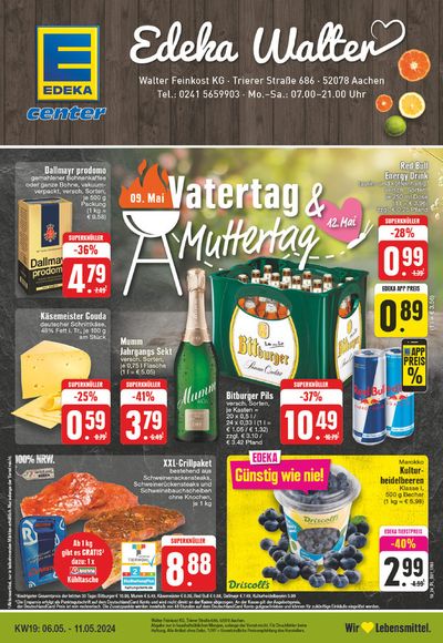 Angebote von Supermärkte in Monschau | Edeka flugblatt in EDEKA | 5.5.2024 - 11.5.2024