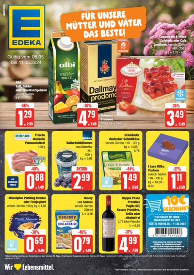 Angebote von Supermärkte in Plön | Edeka flugblatt in EDEKA | 5.5.2024 - 11.5.2024