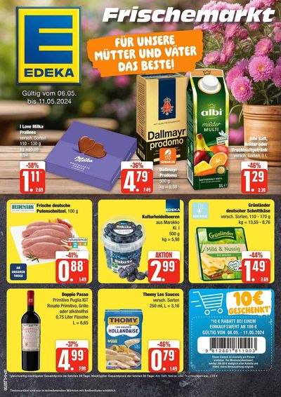 Angebote von Supermärkte in Altenholz | Edeka Frischemarkt flugblatt in Edeka Frischemarkt | 6.5.2024 - 11.5.2024