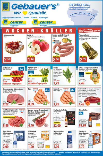 Angebote von Supermärkte in Schwäbisch Gmünd | Gebauer's Angebote in Gebauer's | 6.5.2024 - 11.5.2024