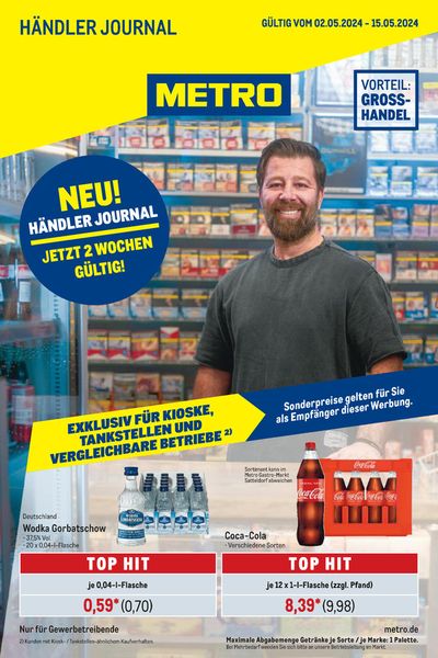 Angebote von Supermärkte in Emmerthal | Händler Journal in Metro | 2.5.2024 - 15.5.2024