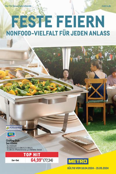 Angebote von Supermärkte in Denzlingen | Feste feiern in Metro | 18.4.2024 - 15.5.2024