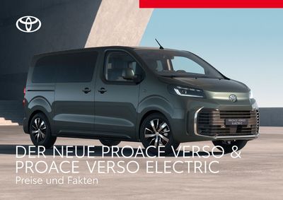Toyota Katalog in Riedlingen | Toyota Proace Verso/Proace Verso Electric | 11.5.2024 - 11.5.2025