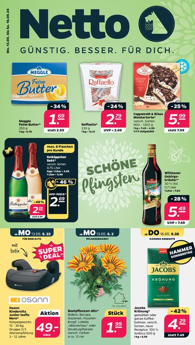 Angebote von Kaufhäuser in Röbel-Müritz | Netto flugblatt in Netto | 12.5.2024 - 18.5.2024