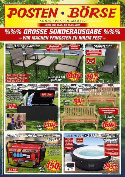 Angebote von Supermärkte in Hilter am Teutoburger Wald | Posten Börse flugblatt in Posten Börse | 12.5.2024 - 26.5.2024