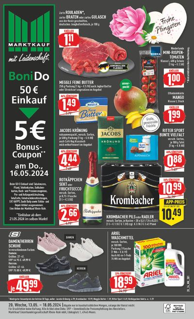 Angebote von Supermärkte in Kalletal | Aktueller Prospekt in Marktkauf | 12.5.2024 - 26.5.2024