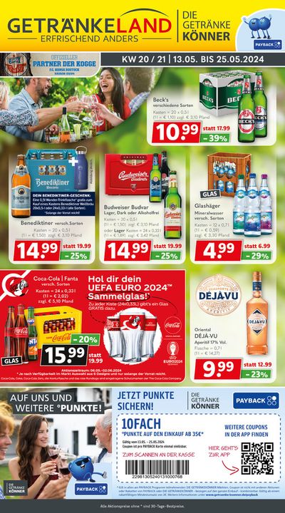 Angebote von Supermärkte in Kröpelin | Getränkeland Angebote in Getränkeland | 12.5.2024 - 26.5.2024