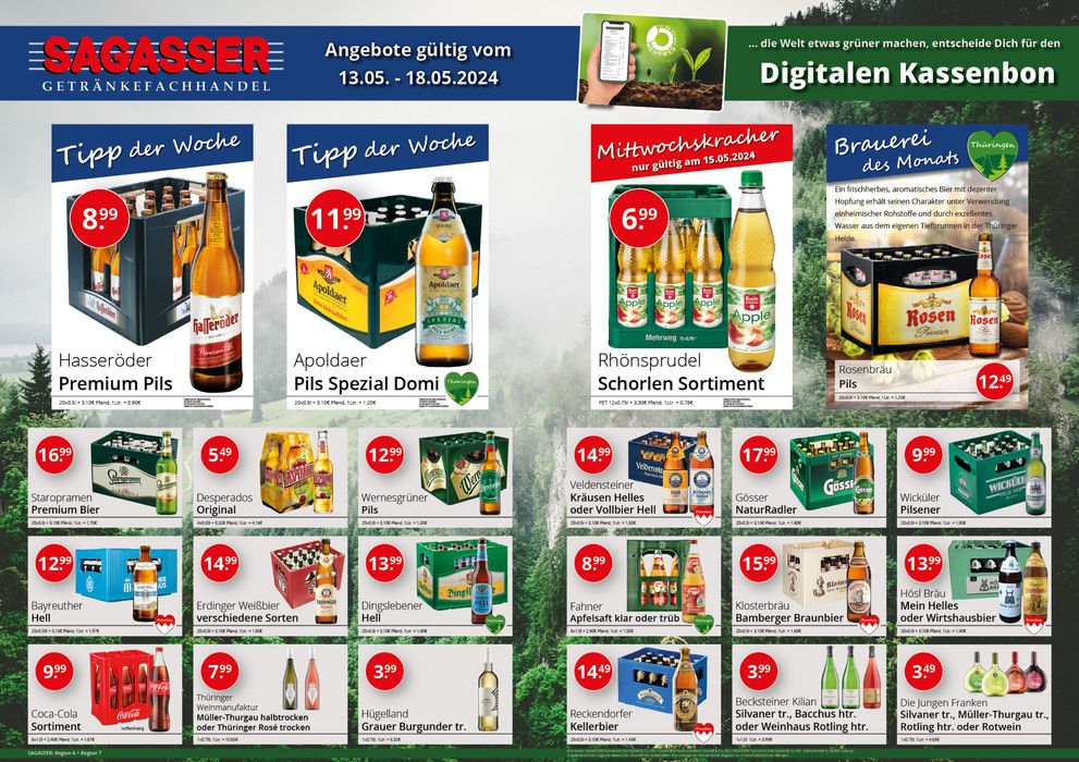 Sagasser Katalog in Frankenblick | Unsere aktuellen Angebote auf einen Blick! | 13.5.2024 - 18.5.2024