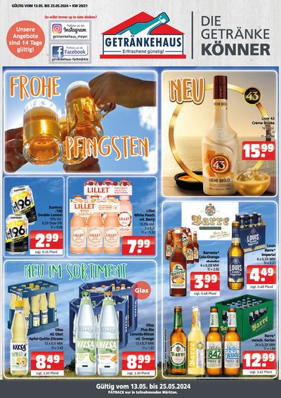 Angebote von Supermärkte in Twist | Getränkehaus flugblatt in Getränkehaus | 13.5.2024 - 25.5.2024