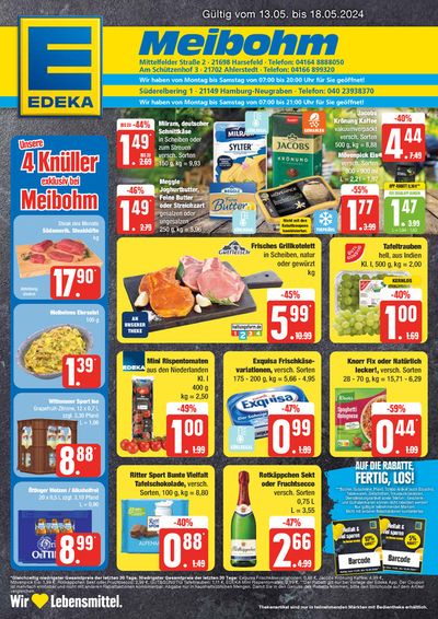 Angebote von Supermärkte in Neumünster | Edeka flugblatt in EDEKA | 12.5.2024 - 18.5.2024