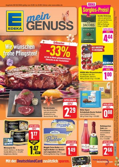Angebote von Supermärkte in Saarbrücken | Edeka flugblatt in EDEKA | 12.5.2024 - 18.5.2024