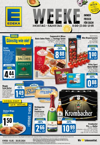 Angebote von Supermärkte in Köln | Edeka flugblatt in EDEKA | 12.5.2024 - 18.5.2024