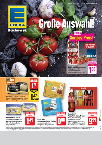 Angebote von Supermärkte in Tübingen | Edeka flugblatt in EDEKA | 12.5.2024 - 18.5.2024