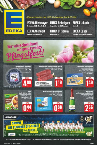 Angebote von Supermärkte in Eibelstadt | Edeka flugblatt in EDEKA | 12.5.2024 - 18.5.2024