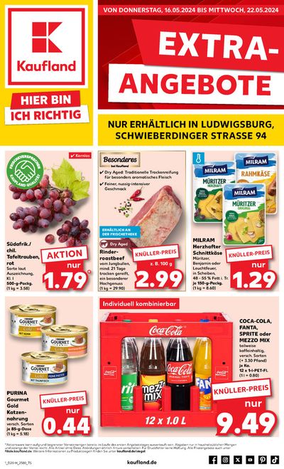 Angebote von Supermärkte in Ludwigsburg | Angebote Kaufland in Kaufland | 12.5.2024 - 22.5.2024