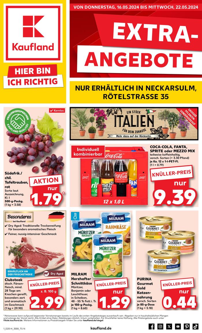 Kaufland Katalog in Bad Rappenau | Angebote Kaufland | 12.5.2024 - 22.5.2024