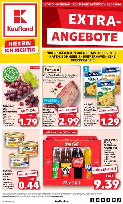 Angebote von Supermärkte in Bremerhaven | Angebote Kaufland in Kaufland | 12.5.2024 - 22.5.2024