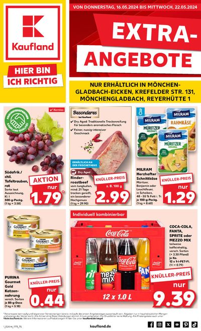 Kaufland Katalog in Mönchengladbach | Angebote Kaufland | 12.5.2024 - 22.5.2024