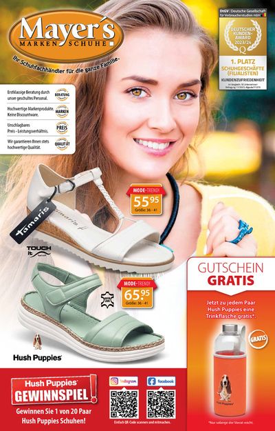 Angebote von Kleidung, Schuhe und Accessoires in Leipzig | Aktueller-Prospekt in Mayer's Markenschuhe | 13.5.2024 - 15.5.2024