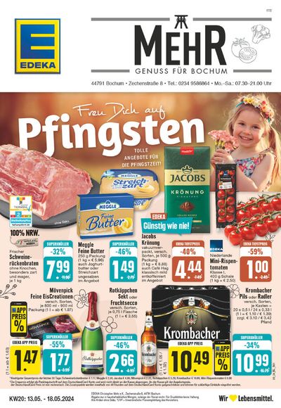 Angebote von Supermärkte in Bochum | Tolle Rabatte auf ausgewählte Produkte in EDEKA | 12.5.2024 - 18.5.2024