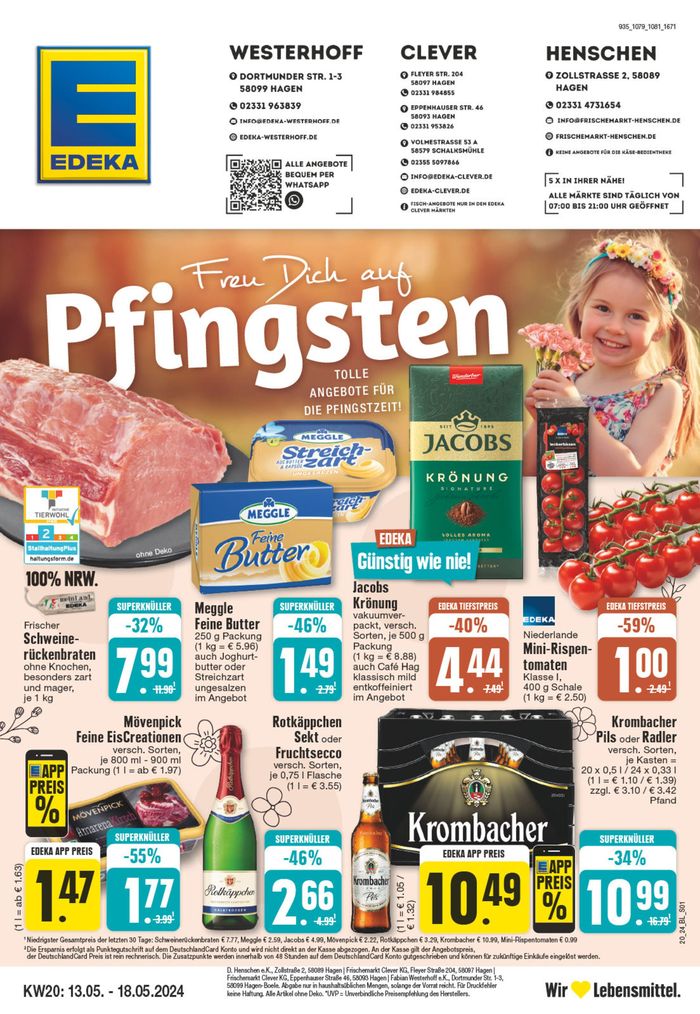 EDEKA Katalog in Hagen | Unsere besten Deals für Sie | 12.5.2024 - 18.5.2024