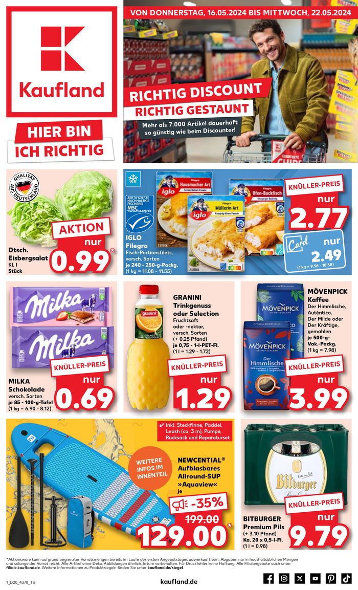 Kaufland Katalog in München | Tolles Angebot für Schnäppchenjäger | 16.5.2024 - 22.5.2024