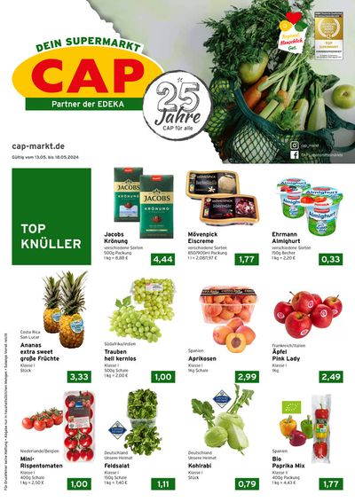 Angebote von Supermärkte in Karlsruhe | Tolle Rabatte auf ausgewählte Produkte in CAP Markt | 13.5.2024 - 18.5.2024