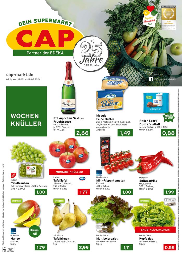 CAP Markt Katalog | Exklusive Schnäppchen | 13.5.2024 - 18.5.2024