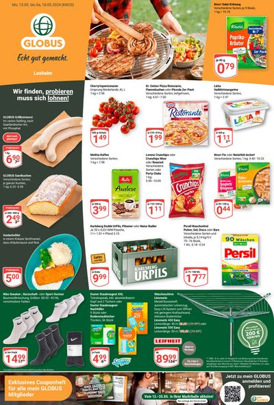 Angebote von Supermärkte in Mettlach | Attraktive Sonderangebote für alle in Globus | 13.5.2024 - 18.5.2024