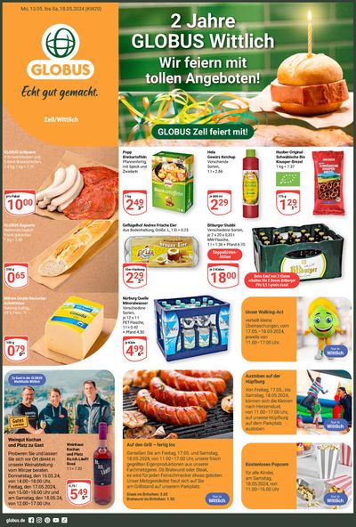 Angebote von Supermärkte in Kleinostheim | Top-Deals für alle Kunden in Globus | 13.5.2024 - 18.5.2024