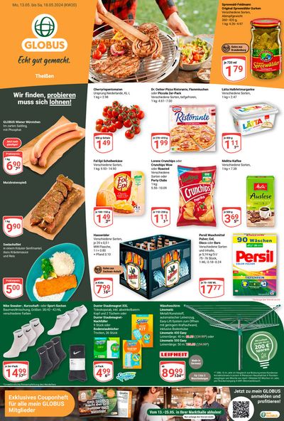 Angebote von Supermärkte in Pegau | Top-Angebote für Sparfüchse in Globus | 13.5.2024 - 18.5.2024