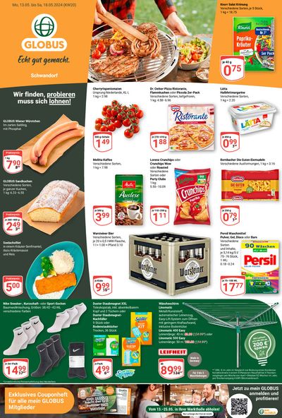 Angebote von Supermärkte in Neunburg vorm Wald | Unsere besten Angebote für Sie in Globus | 13.5.2024 - 18.5.2024
