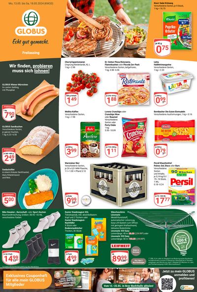 Angebote von Supermärkte in Piding | Aktuelle Sonderaktionen in Globus | 13.5.2024 - 18.5.2024