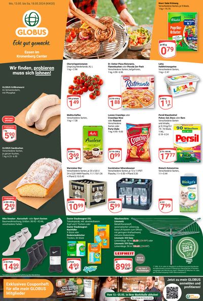 Angebote von Supermärkte in Essen | Aktuelle Deals und Angebote in Globus | 13.5.2024 - 18.5.2024