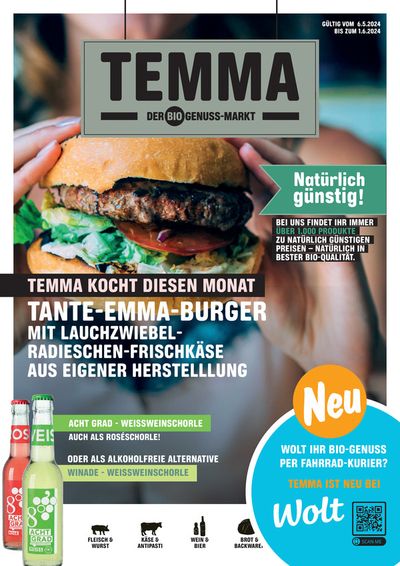 Angebote von Supermärkte in Berlin | Temma Der Bio Genuss-Markt in Temma | 14.5.2024 - 1.6.2024