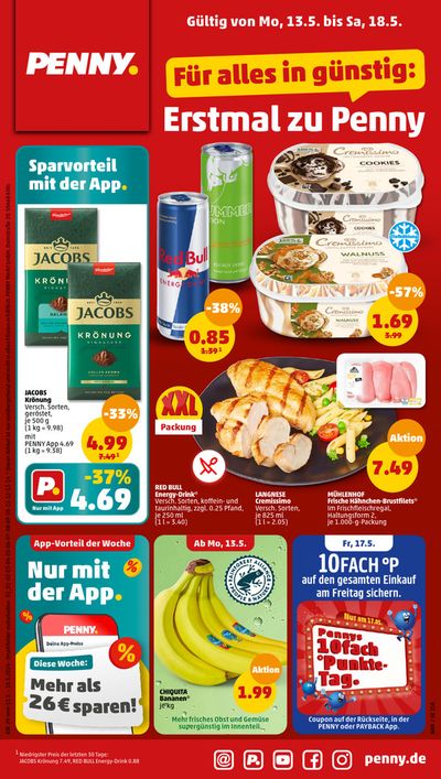 Angebote von Discounter in Lüneburg | Top-Angebote für Sparfüchse in Penny | 13.5.2024 - 18.5.2024