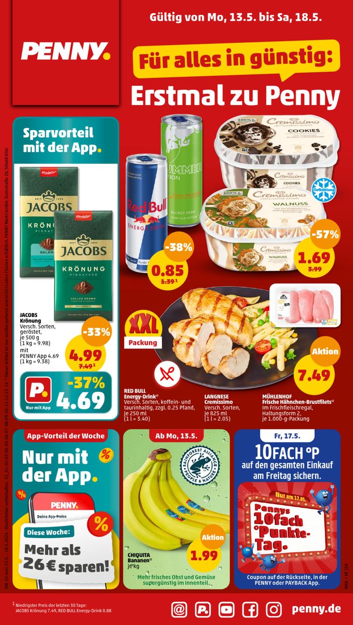 Penny Katalog in Dinslaken | Top-Deals für alle Kunden | 13.5.2024 - 18.5.2024