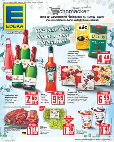 Angebote von Supermärkte in Bremerhaven | Aktuelle Sonderaktionen in EDEKA | 12.5.2024 - 18.5.2024