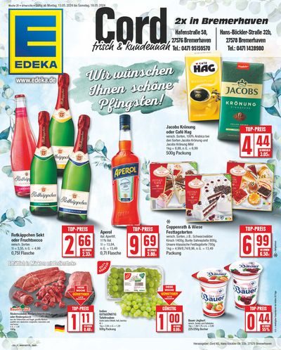 Angebote von Supermärkte in Bremerhaven | Rabatte und Aktionen in EDEKA | 12.5.2024 - 18.5.2024