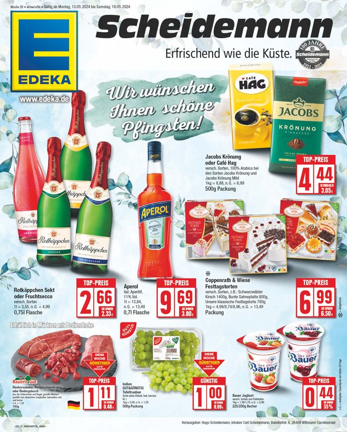EDEKA Katalog in Wangerland | Unsere besten Angebote für Sie | 12.5.2024 - 18.5.2024