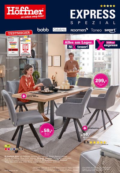 Angebote von Möbelhäuser in Kiel | Top-Deals für alle Kunden in Höffner | 15.5.2024 - 3.6.2024