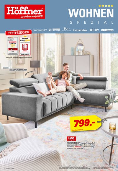 Angebote von Möbelhäuser in Cottbus | Rabatte und Aktionen in Höffner | 15.5.2024 - 3.6.2024