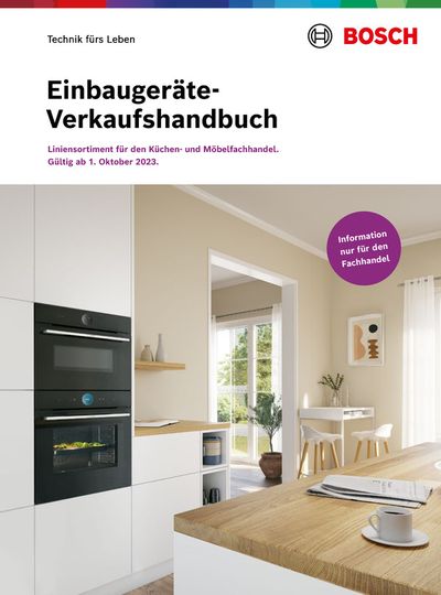 Bosch Katalog in Frankfurt am Main | Einbaugeräte-Verkaufshandbuch | 15.5.2024 - 31.12.2024