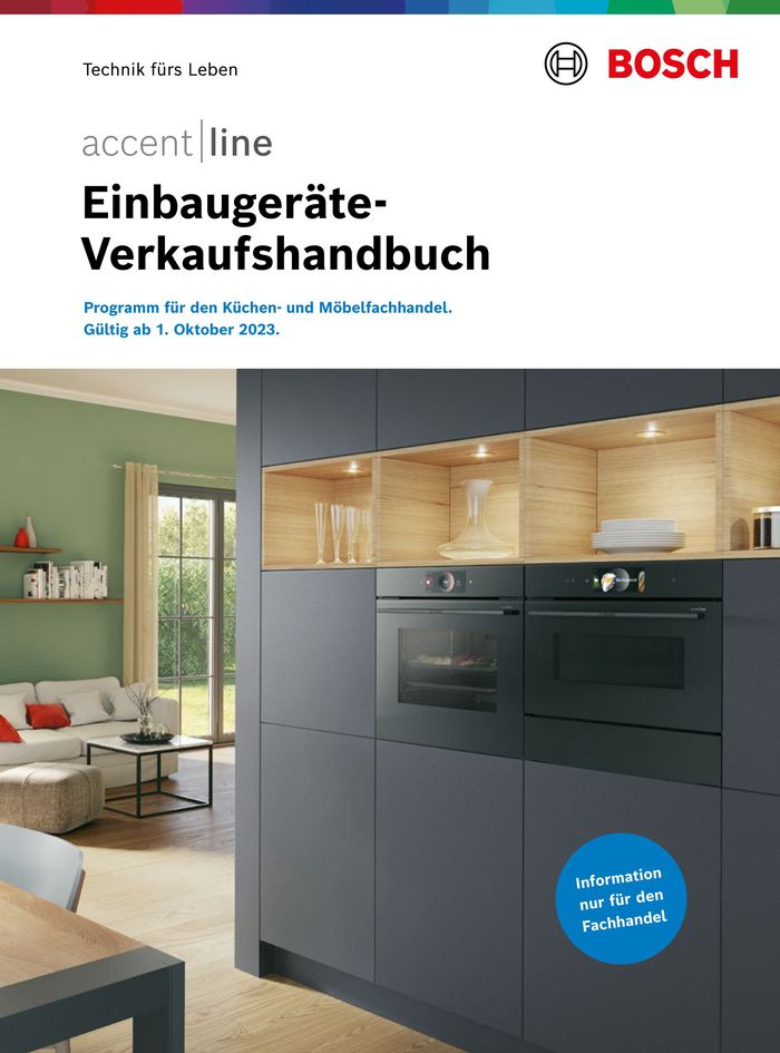 Bosch Katalog in Ottobrunn | Einbaugeräte- Verkaufshandbuch  | 15.5.2024 - 31.12.2024