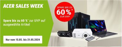 Angebote von Elektromärkte in Solingen | Acer Sales Week in Notebooksbilliger | 15.5.2024 - 21.5.2024