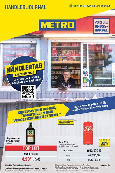 Metro Katalog in Frankfurt am Main | Händler Journal | 16.5.2024 - 29.5.2024