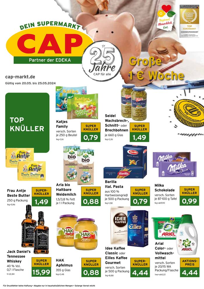 CAP Markt Katalog in Bergisch Gladbach | Aktuelle Schnäppchen und Angebote | 21.5.2024 - 25.5.2024