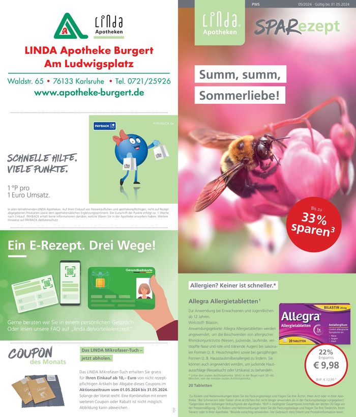 Linda Apotheken Katalog in Ettenheim | Angebote Linda Apotheken | 16.5.2024 - 31.5.2024
