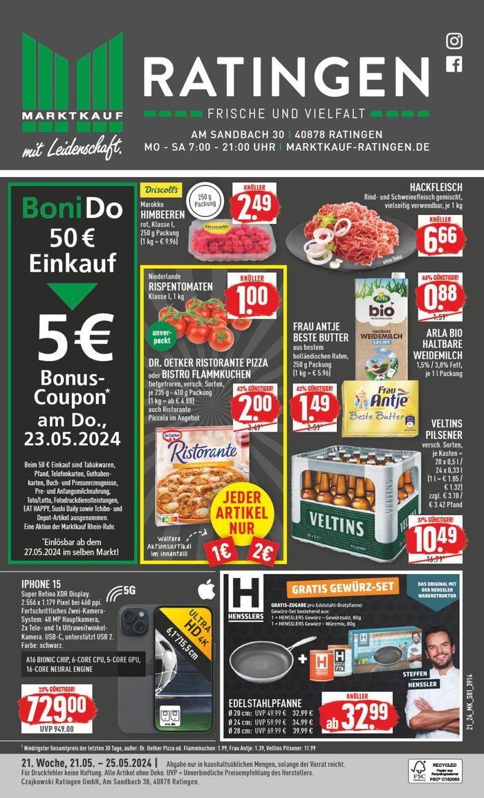 Marktkauf Katalog in Düsseldorf | Attraktive Sonderangebote für alle | 19.5.2024 - 2.6.2024